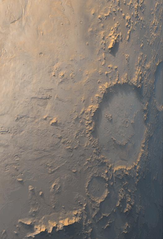 Щастливото лице на Марс – кратерът Гал